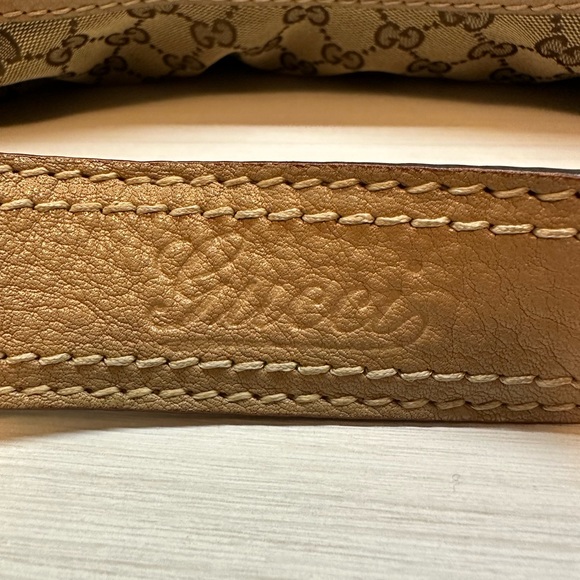 Gucci Large Jockey Canvas Hobo in Beige (cream/tan) - Picture 8 of 14